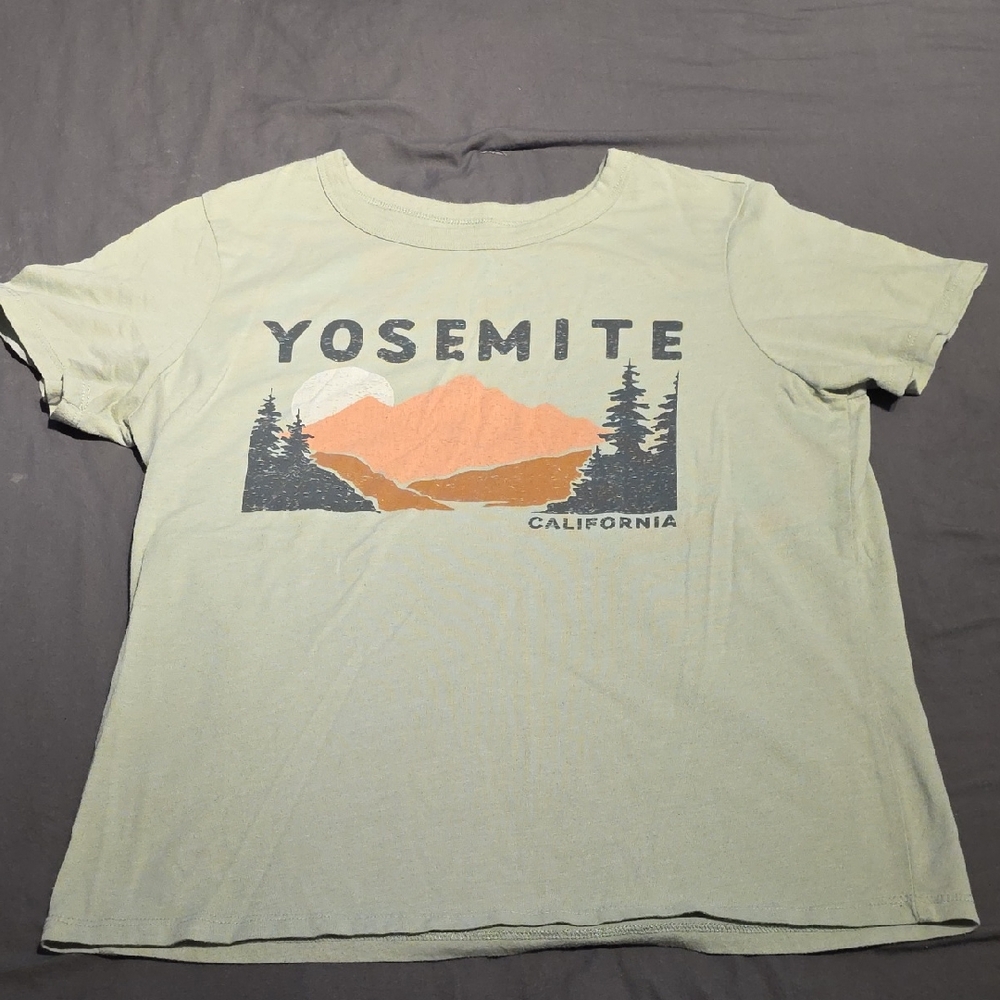 Zoe + Liv Yosemite Graphic Tee - Light Green